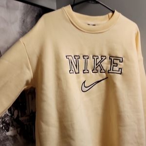 Women's Cream Nike sweater